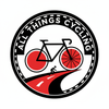 pls make a logo for all things cycling using black white and red